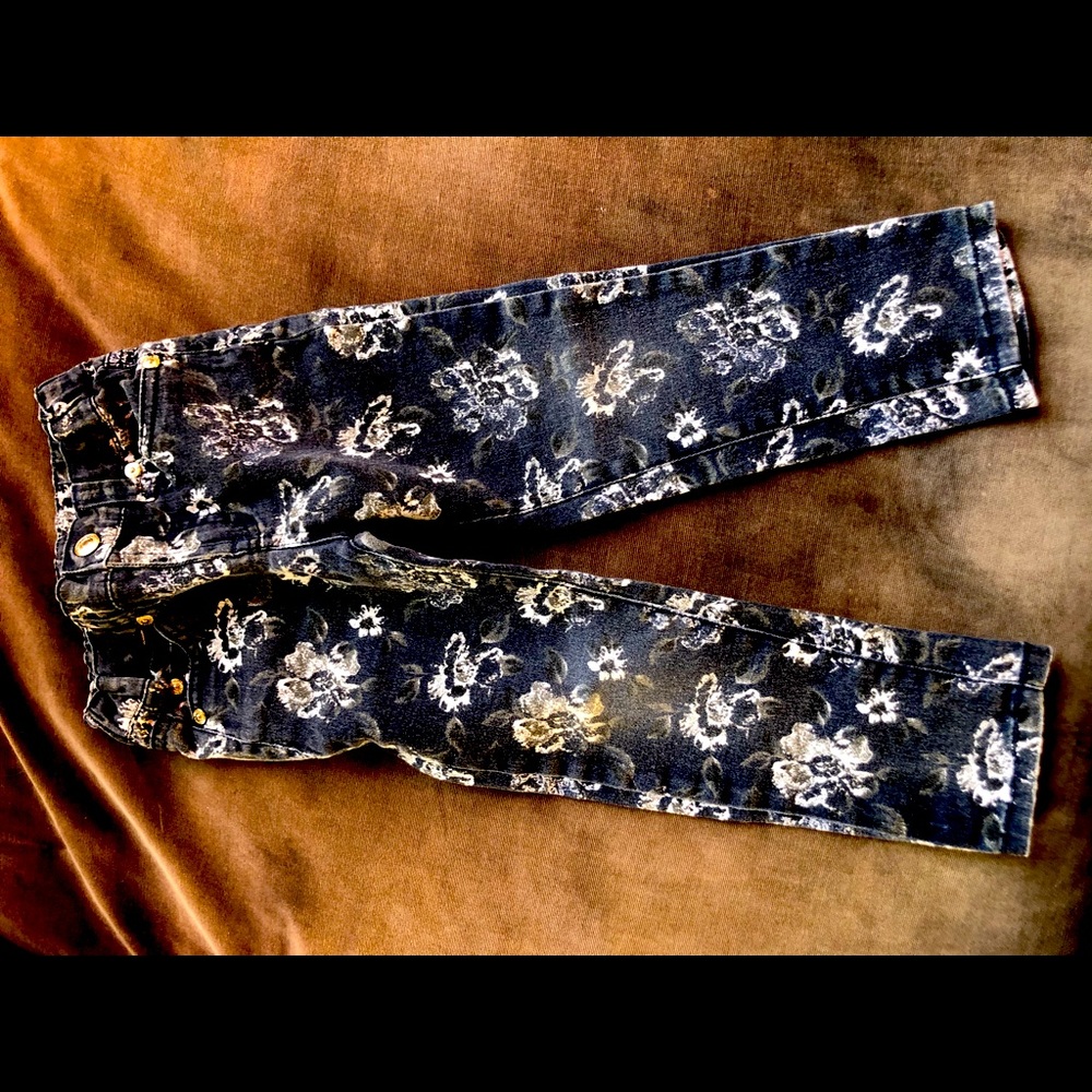 3T flower print jeans